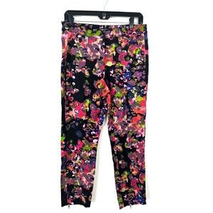 W118 by Walter Baker Womens Size S Floral Dustin Cropped Moto Jeans Pants 1117H